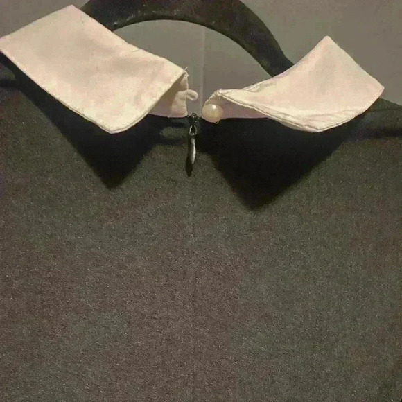 Women’s juniors Allegra K brand short black dress with white collar NWOT size‎ S - Picture 6 of 9